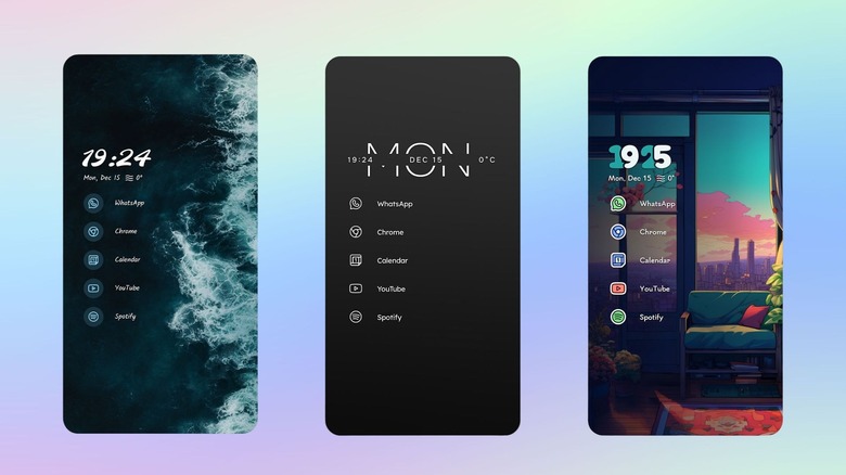 Différents thèmes de Niagara Launcher