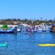 Entre Los Angeles et San Diego se trouve une station côtière avec un immense parc aquatique flottant et gonflable