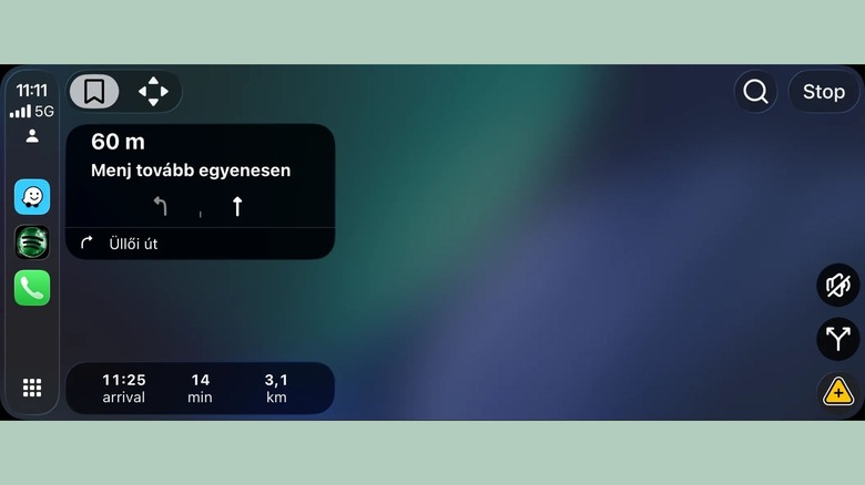 Pas de carte de navigation dans l'application Waze sur Apple CarPlay