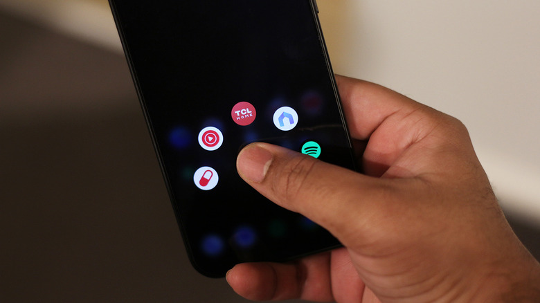Fonction de lancement rapide sur un appareil OnePlus.