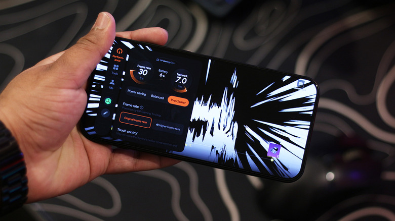 Menu d’outils de jeu sur OxygenOS.