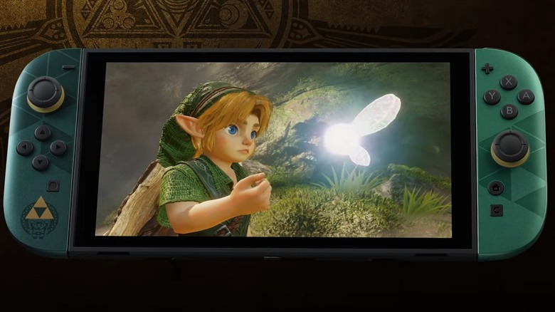 The Legend of Zelda Limited Edition Switch 2 montrant Link et une fée