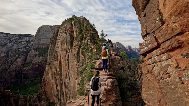 randonneurs à Angels Landing