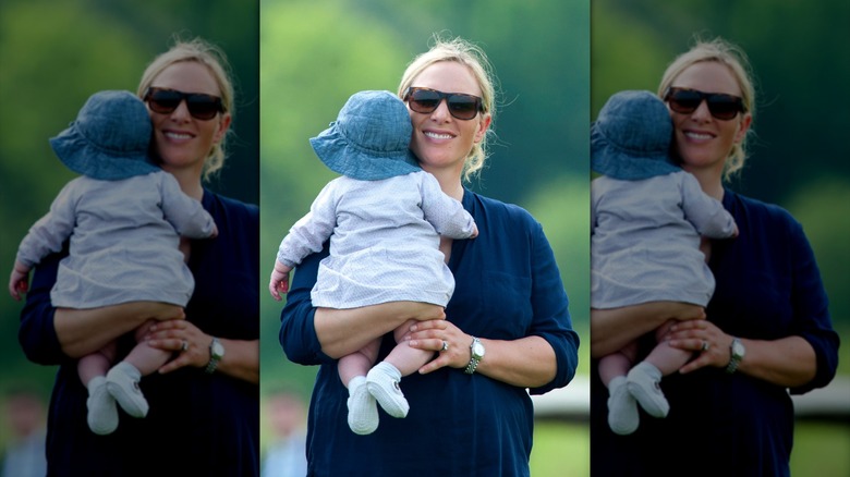 Zara Phillips avec son bébé Mia
