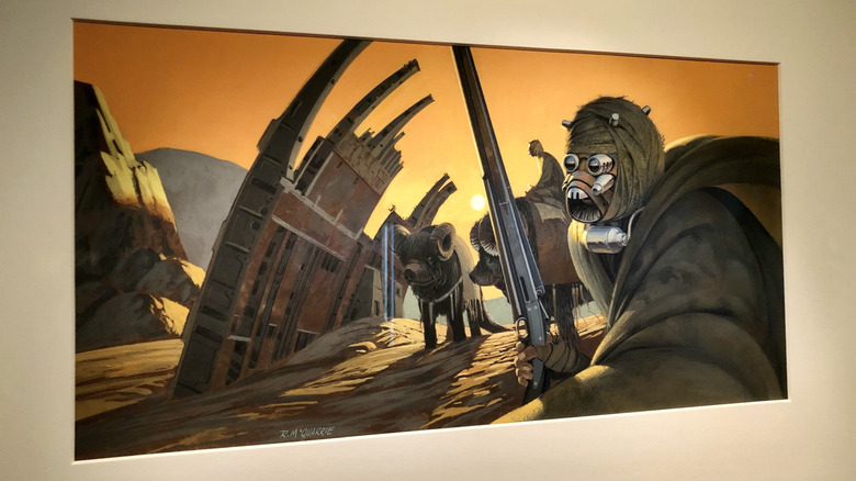 Art conceptuel original de Tusken Raider de Ralph McQuarrie.
