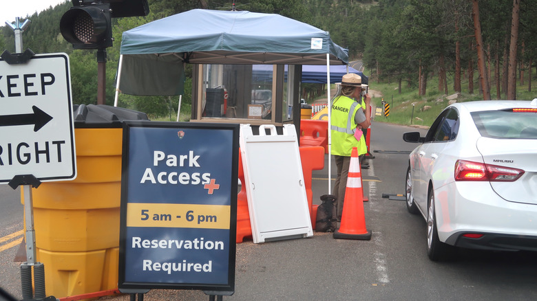 accès restreint au parc national