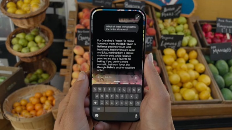 iPhone 18 Pro avec Siri créant une recette