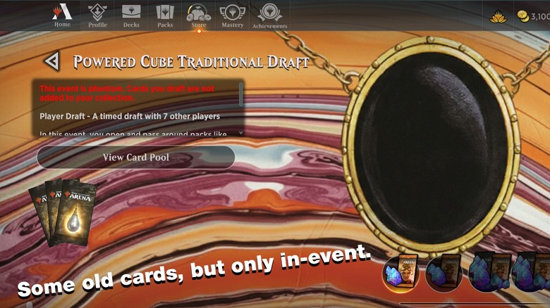 Champ de bataille magique dans l'application MTG : Arena.
