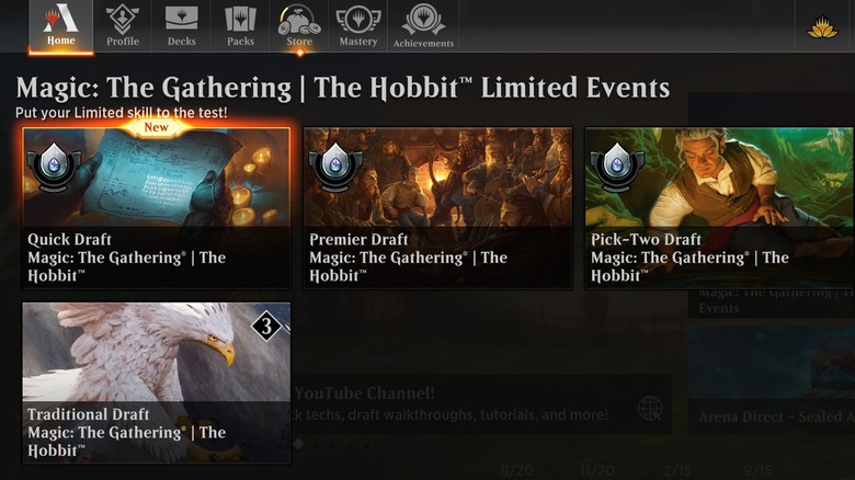 Événements Magic: The Gathering dans MTG: Arena.