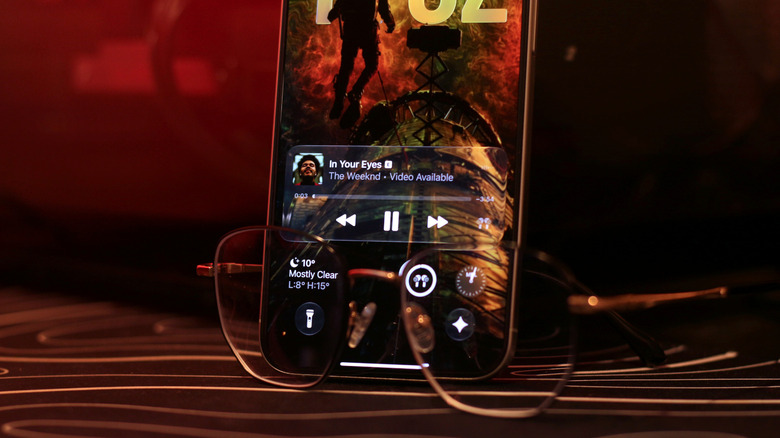 Conception de verre liquide dans iOS 27.