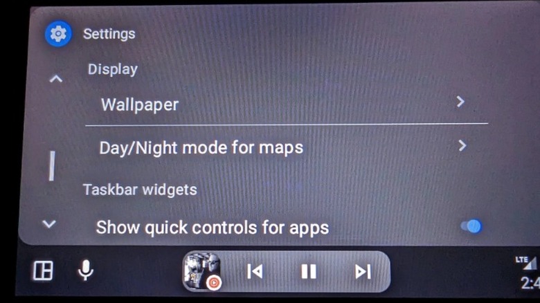 Android Auto avec widgets activés