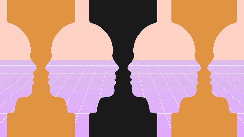 Une illusion démontrant la théorie de la clôture Gestalt