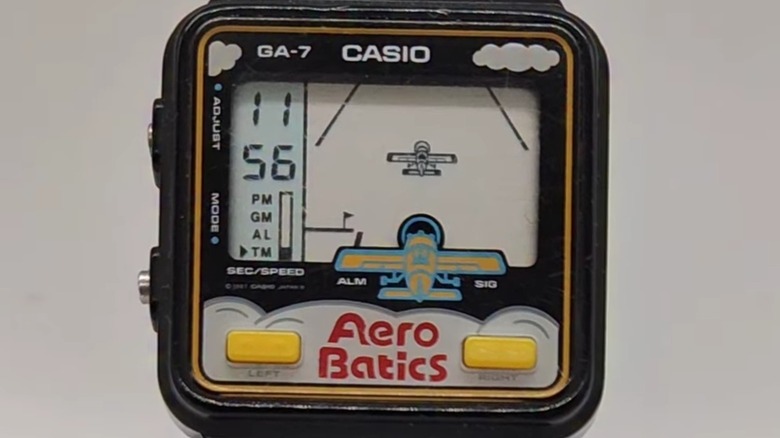 Une montre de jeu vidéo Casio Aero Batics
