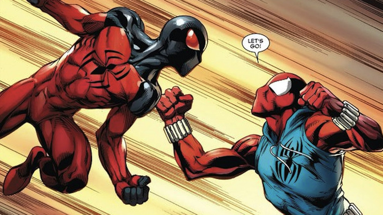 Kaine Parker et Ben Reilly s'affrontent dans une bande dessinée Spider-Man