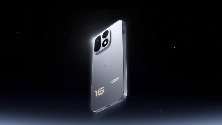 Un téléphone flottant sur le ciel nocturne avec des étoiles en arrière-plan