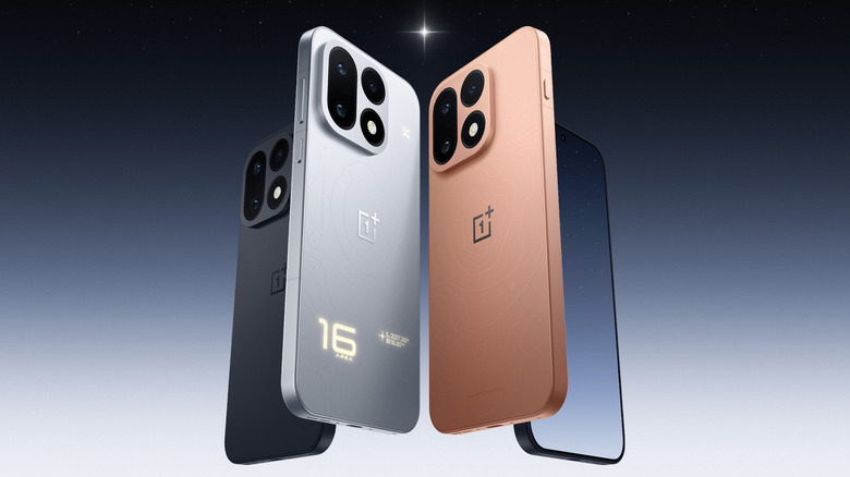 OnePlus 16 en différentes couleurs.
