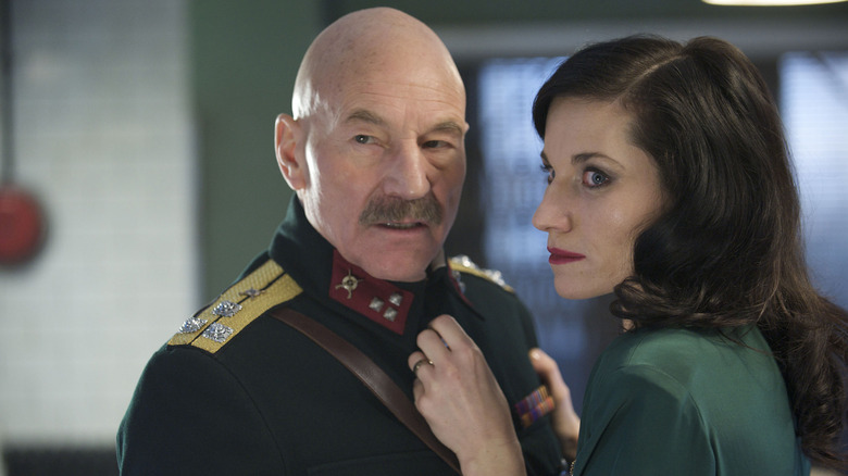 Macbeth (Patrick Stewart) et Lady Macbeth (Kate Fleetwood) dans l'enregistrement 2010 de Macbeth par la BBC